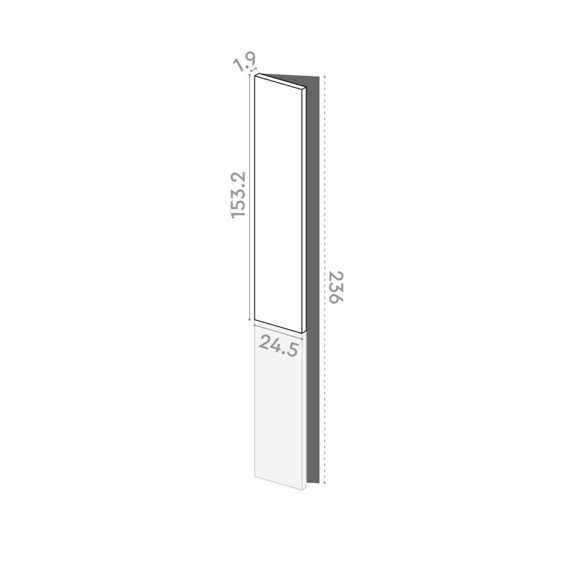 Porte 25x153cm - charnières à gauche