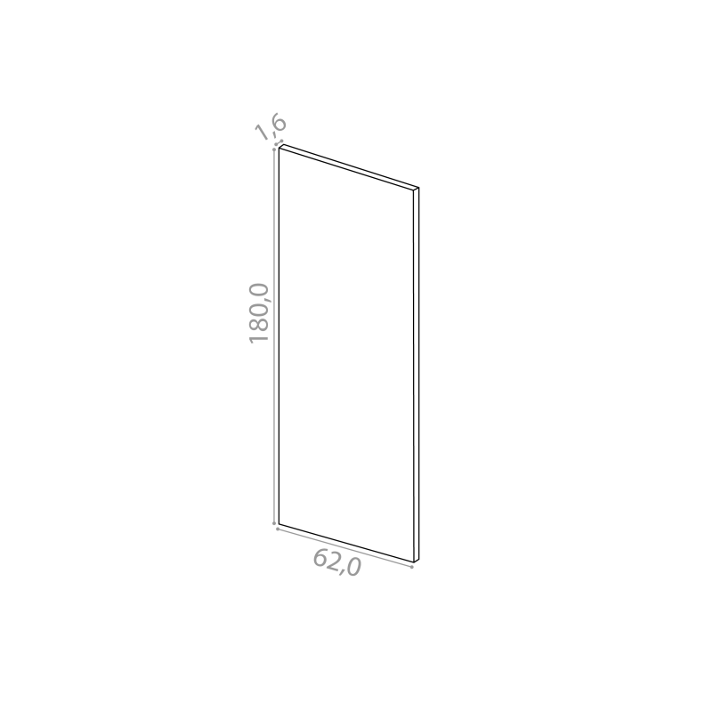 Panneau de finition 62x180cm