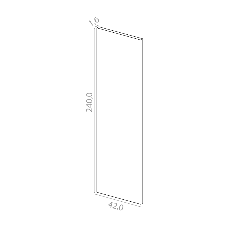 Panneau de finition 42x240cm