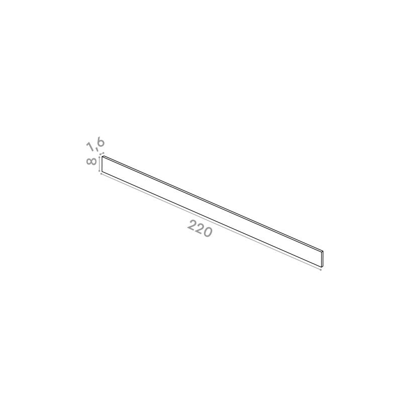 Plinthe 220x8cm