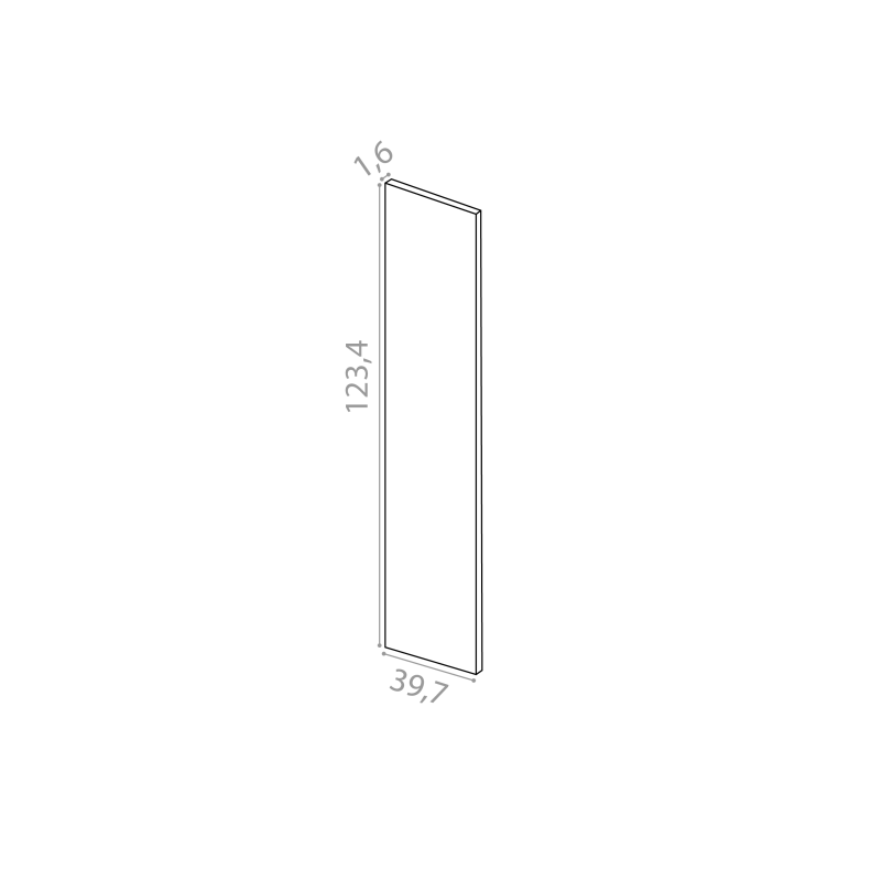 Panneau de finition 39x123cm