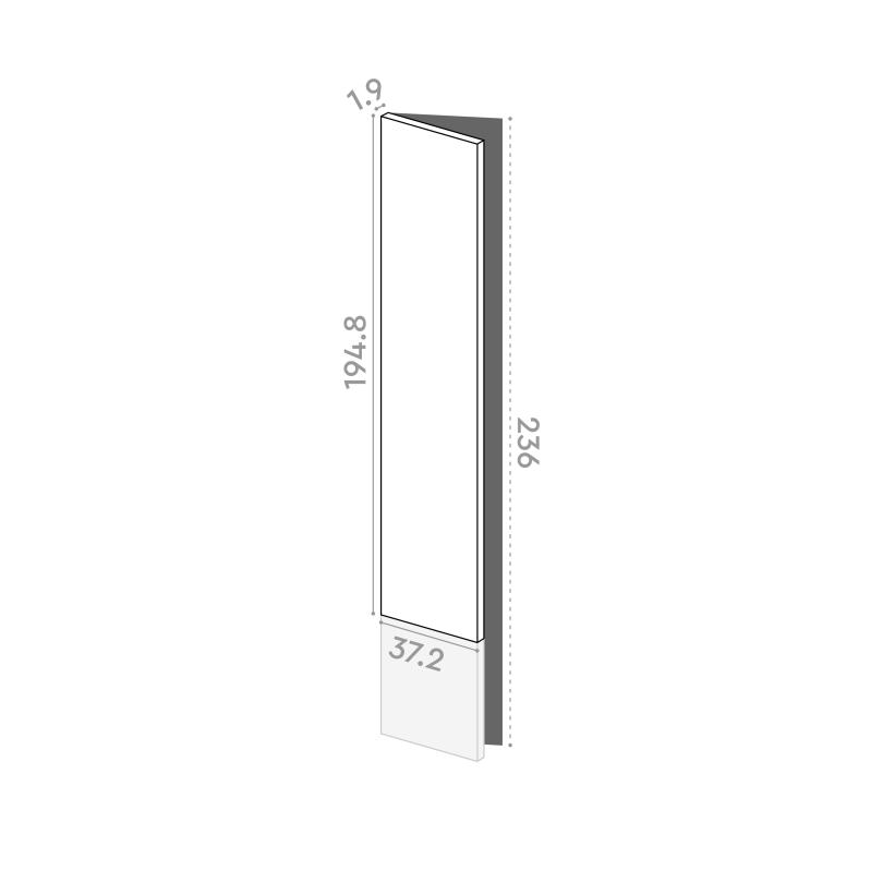 Porte 37x195cm - charnières à gauche
