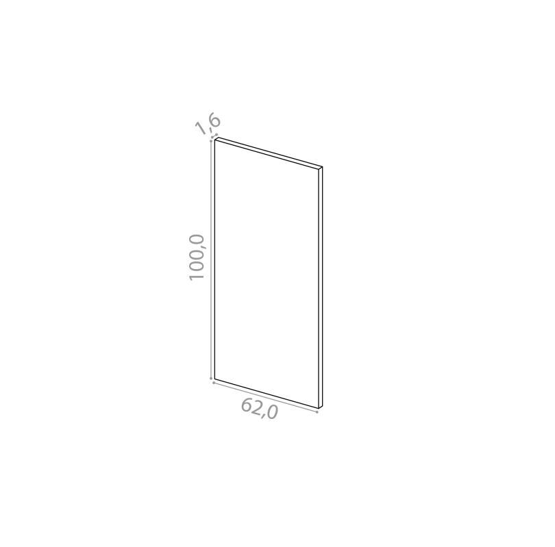 Panneau de finition 62x100cm