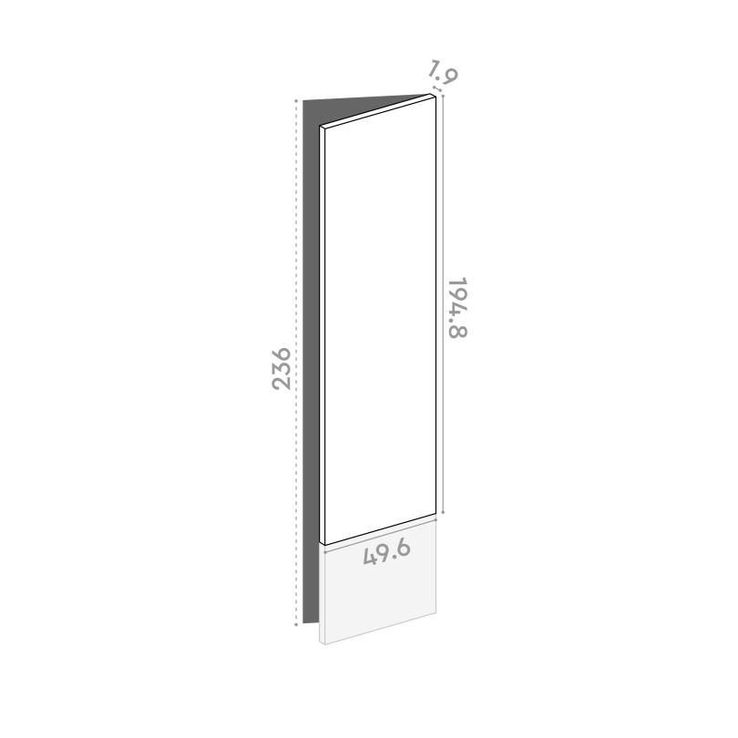 Porte 50x195cm - charnières à droite