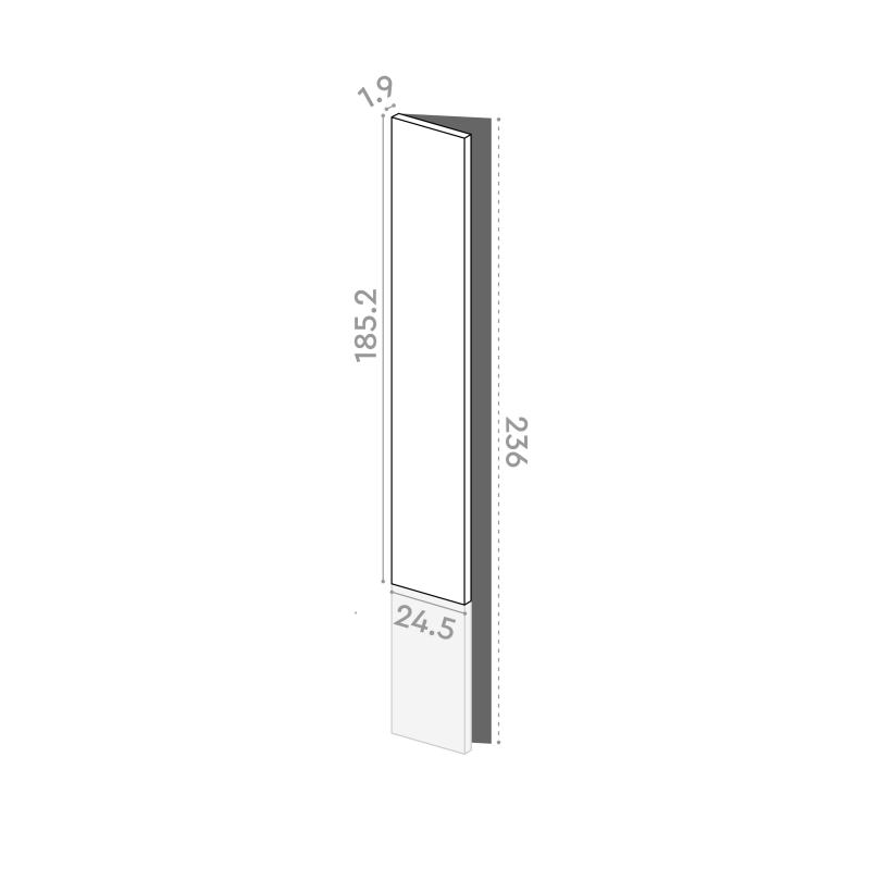Porte 25x185cm - charnières à gauche