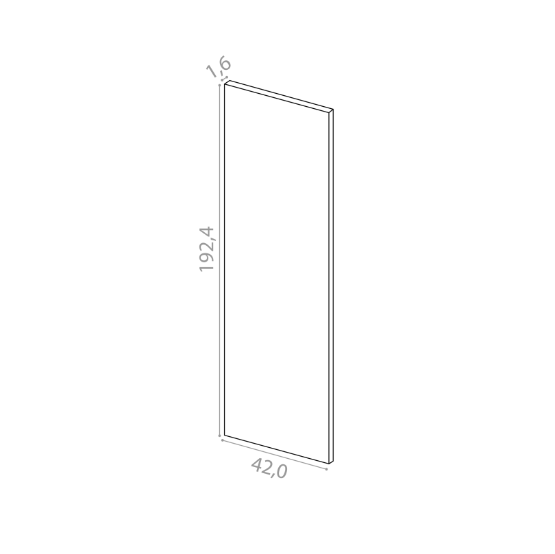 Panneau de finition 42x192cm