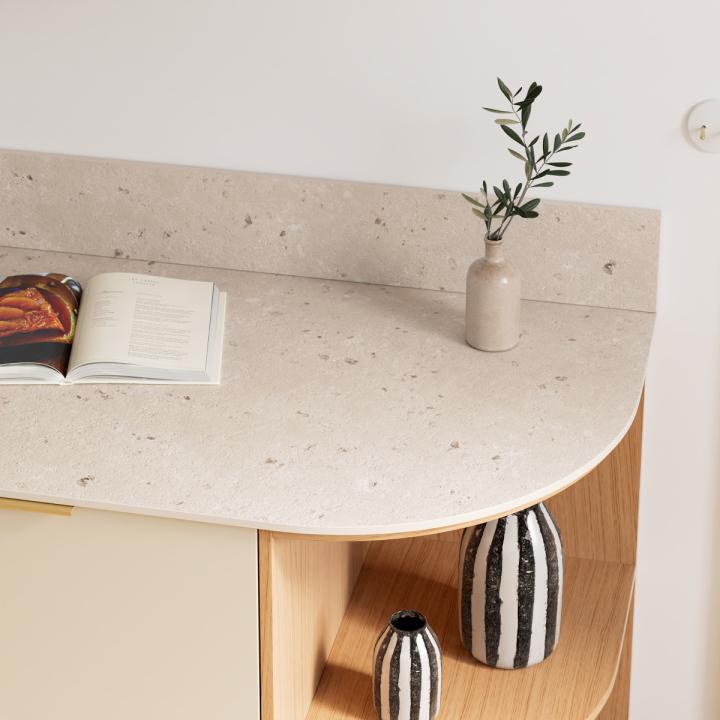 Terrazzo naturel Curved